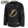 Lapsille NHL Tampa Bay Lightning Pelipaita Custom Fanatics Military Appreciation Practice 2024-25 Musta